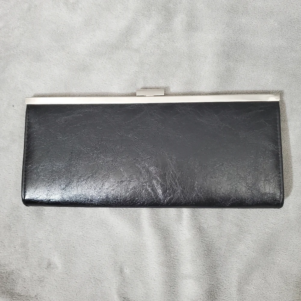 Style & Co Vegan Clutch Black - Picture 6 of 11